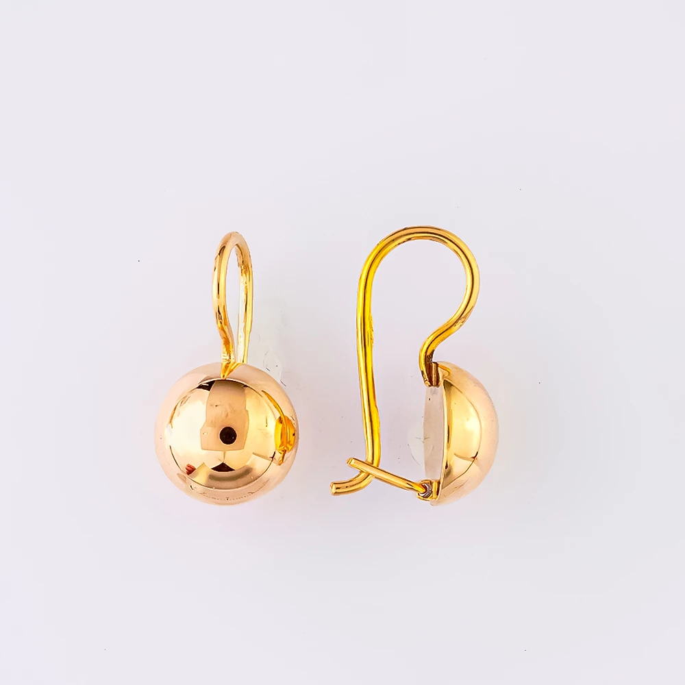 Серьги из красного золота 583 пробы