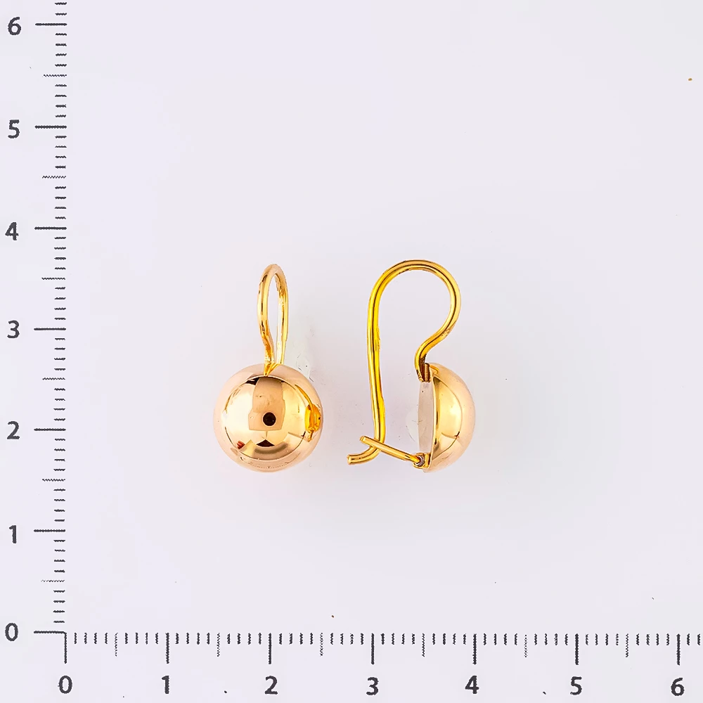 Серьги из красного золота 583 пробы
