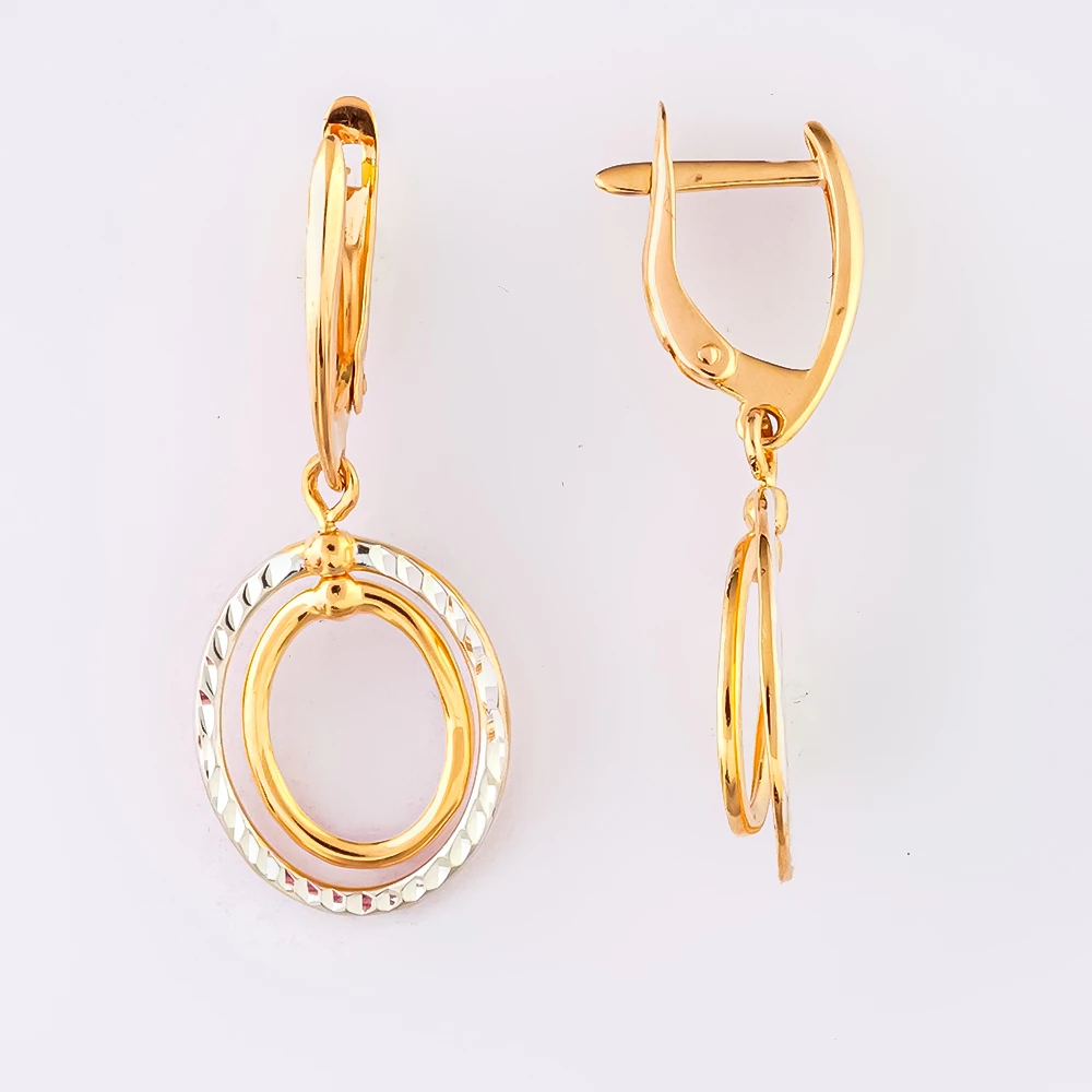 Серьги из красного золота 585 пробы