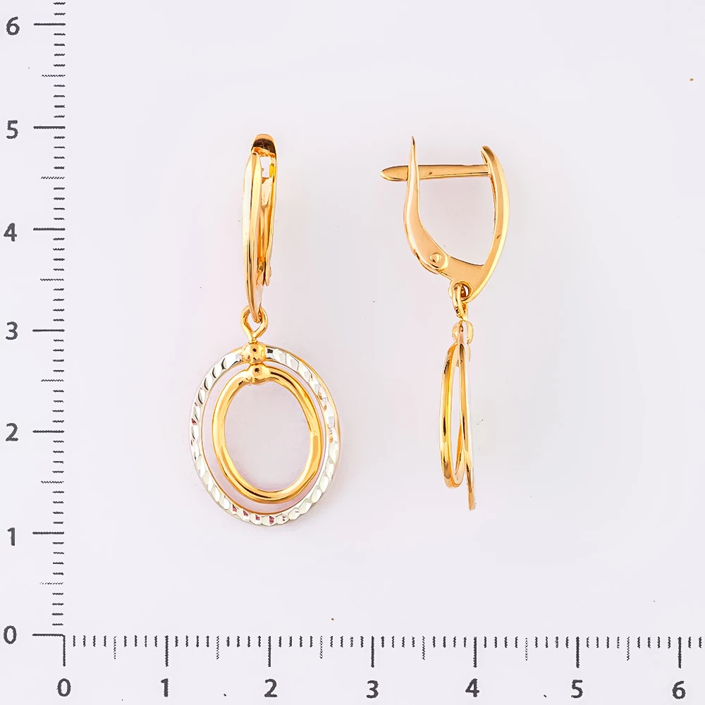 Серьги из красного золота 585 пробы