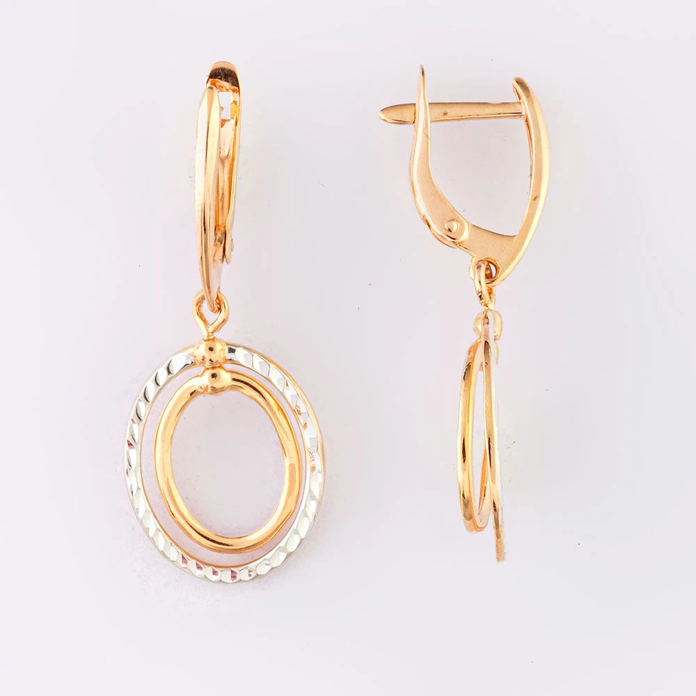 Серьги из красного золота 585 пробы