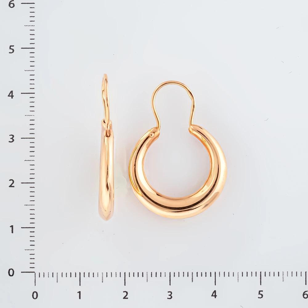 Серьги из красного золота 585 пробы