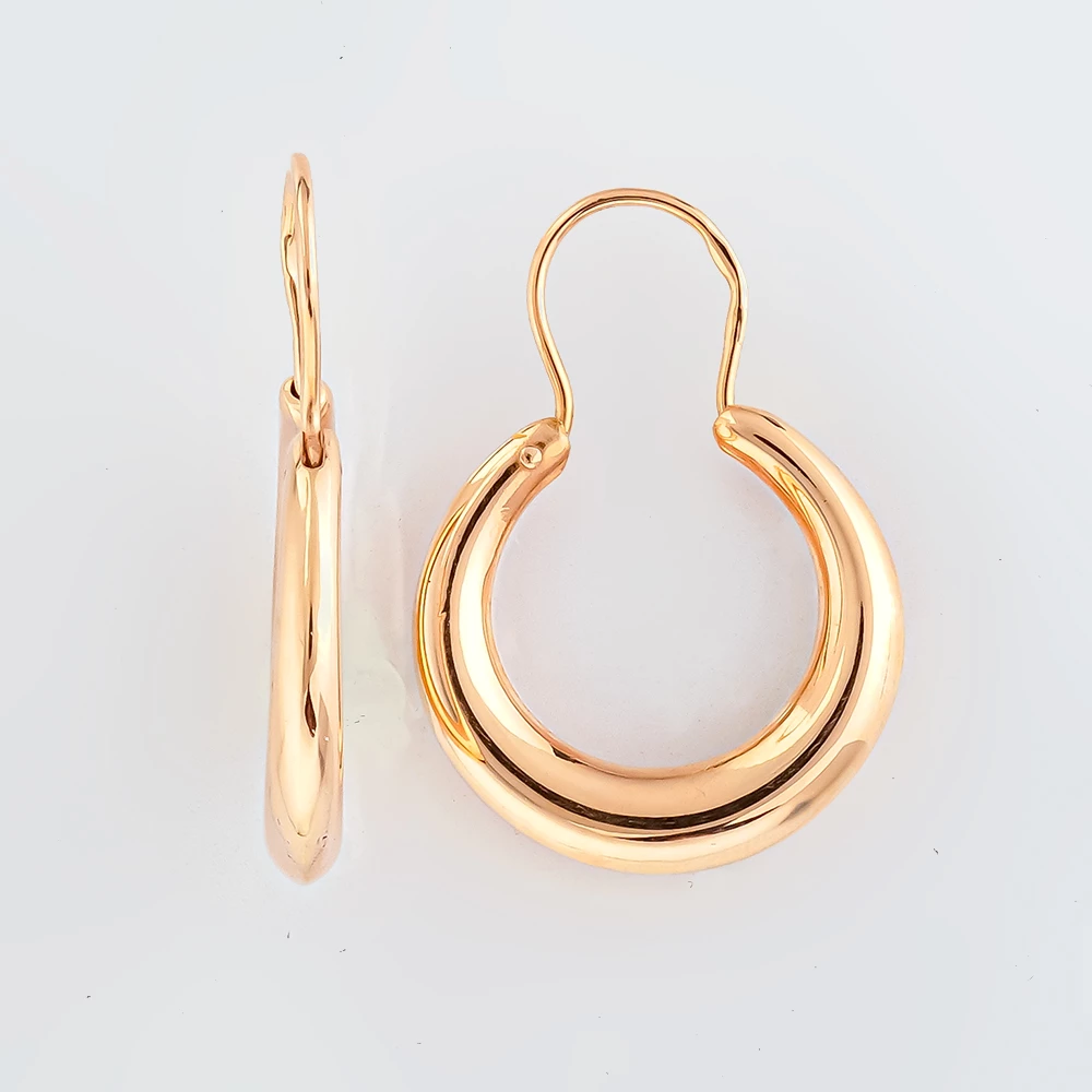 Серьги из красного золота 585 пробы