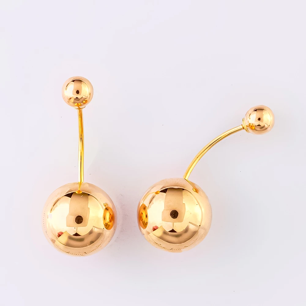Серьги из красного золота 585 пробы