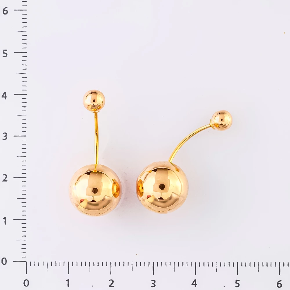 Серьги из красного золота 585 пробы