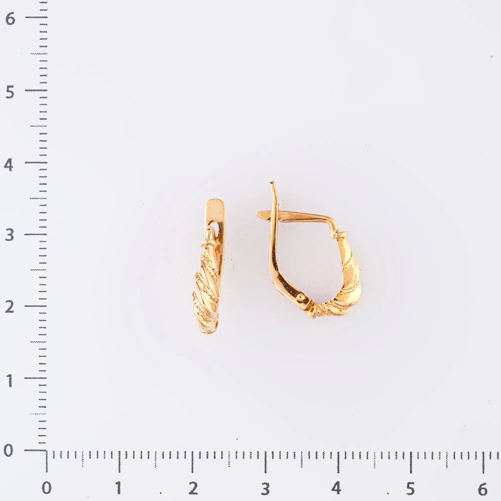 Серьги из красного золота 585 пробы