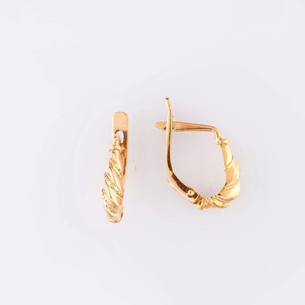 Серьги из красного золота 585 пробы