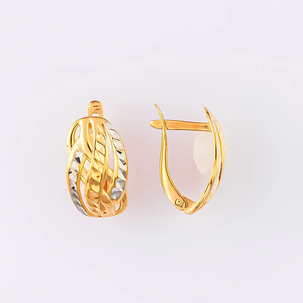 Серьги из красного золота 585 пробы