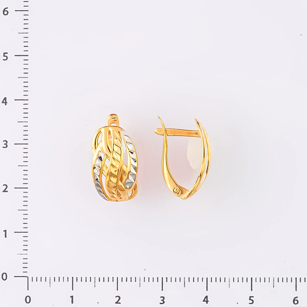 Серьги из красного золота 585 пробы