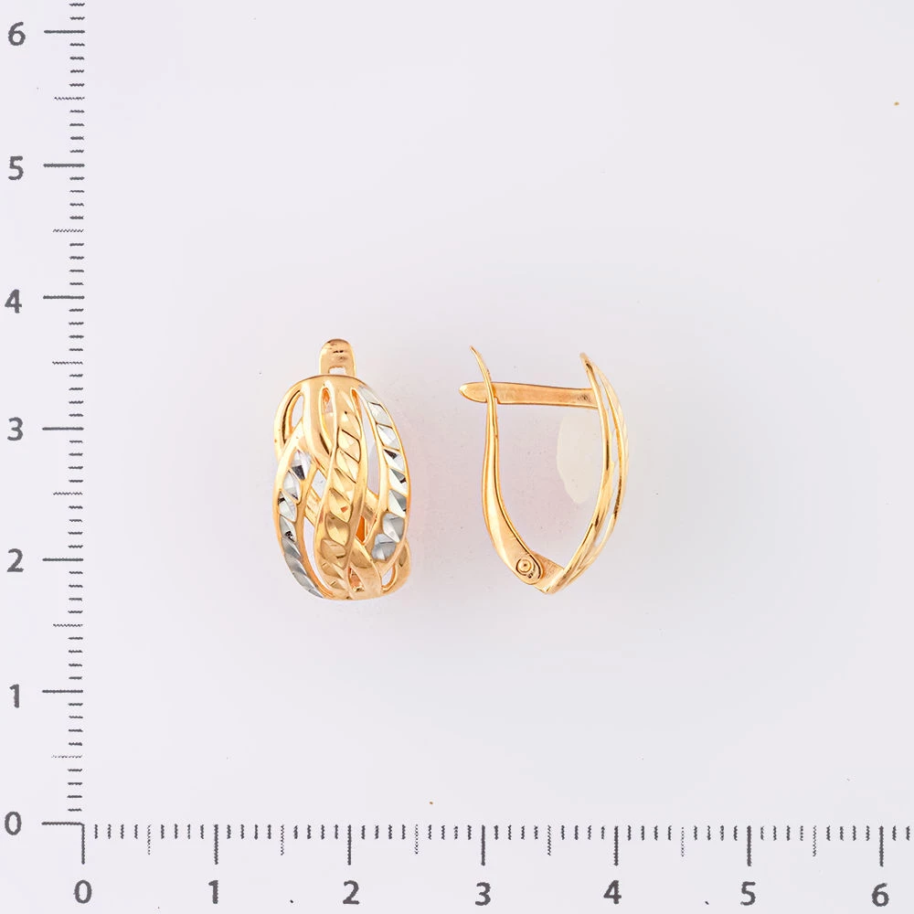 Серьги из красного золота 585 пробы
