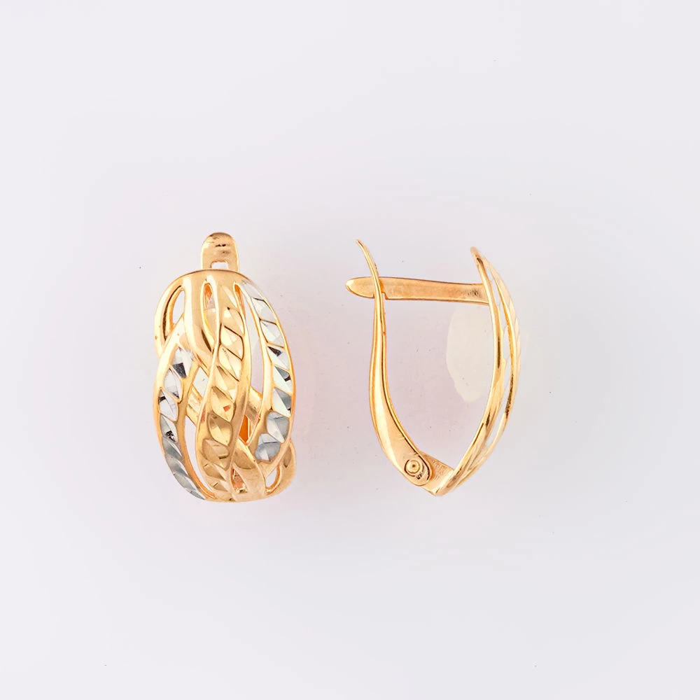 Серьги из красного золота 585 пробы
