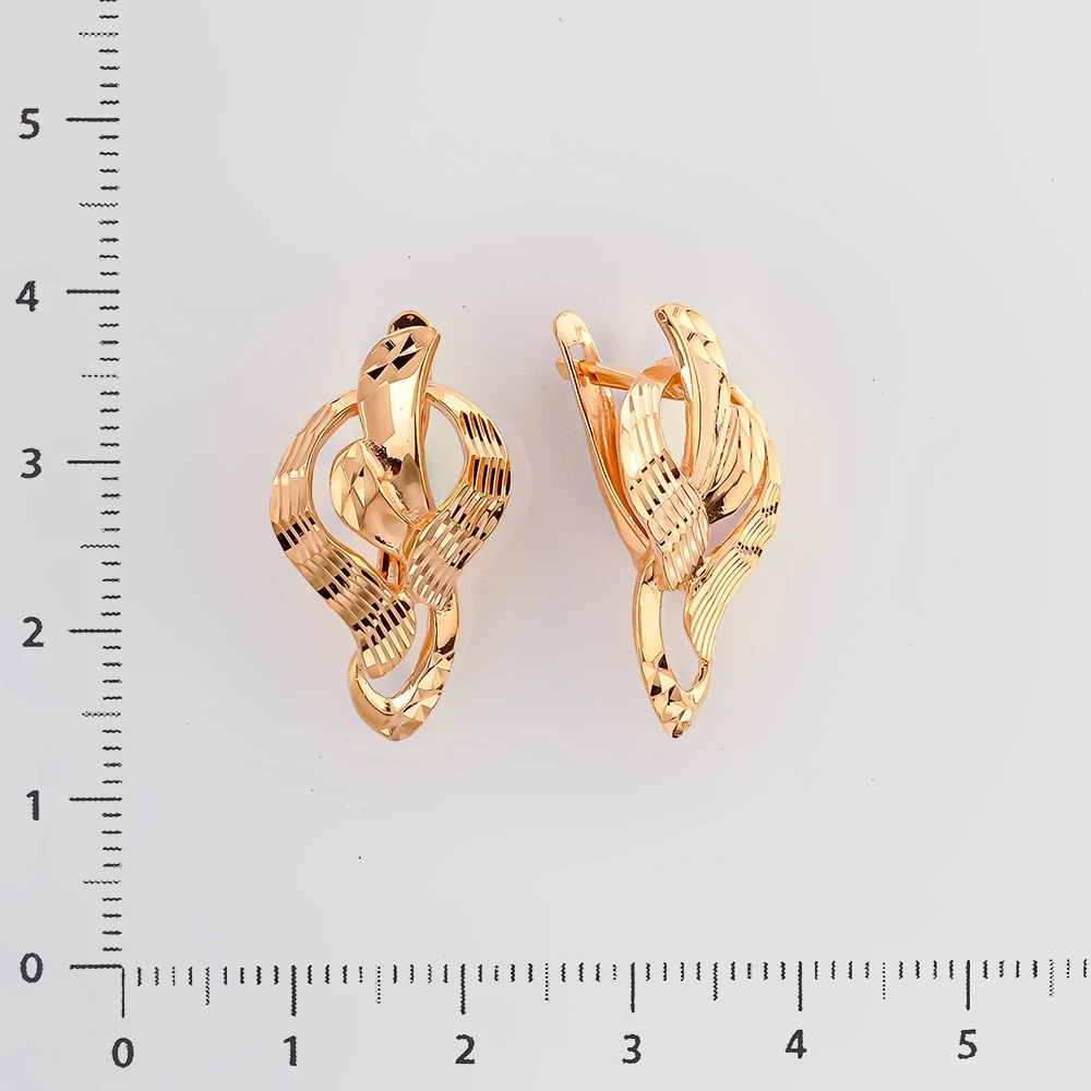 Серьги из красного золота 585 пробы