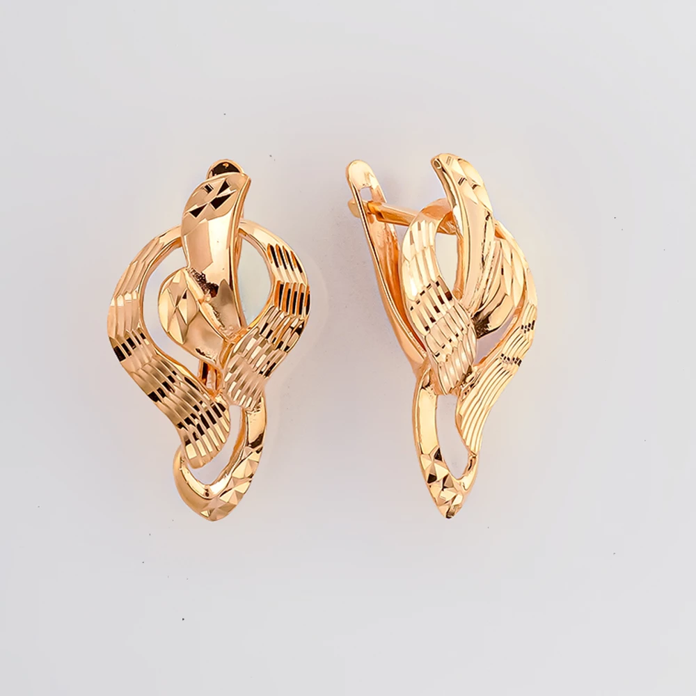 Серьги из красного золота 585 пробы