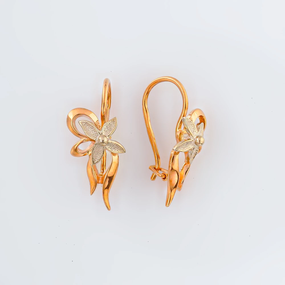 Серьги из красного золота 585 пробы