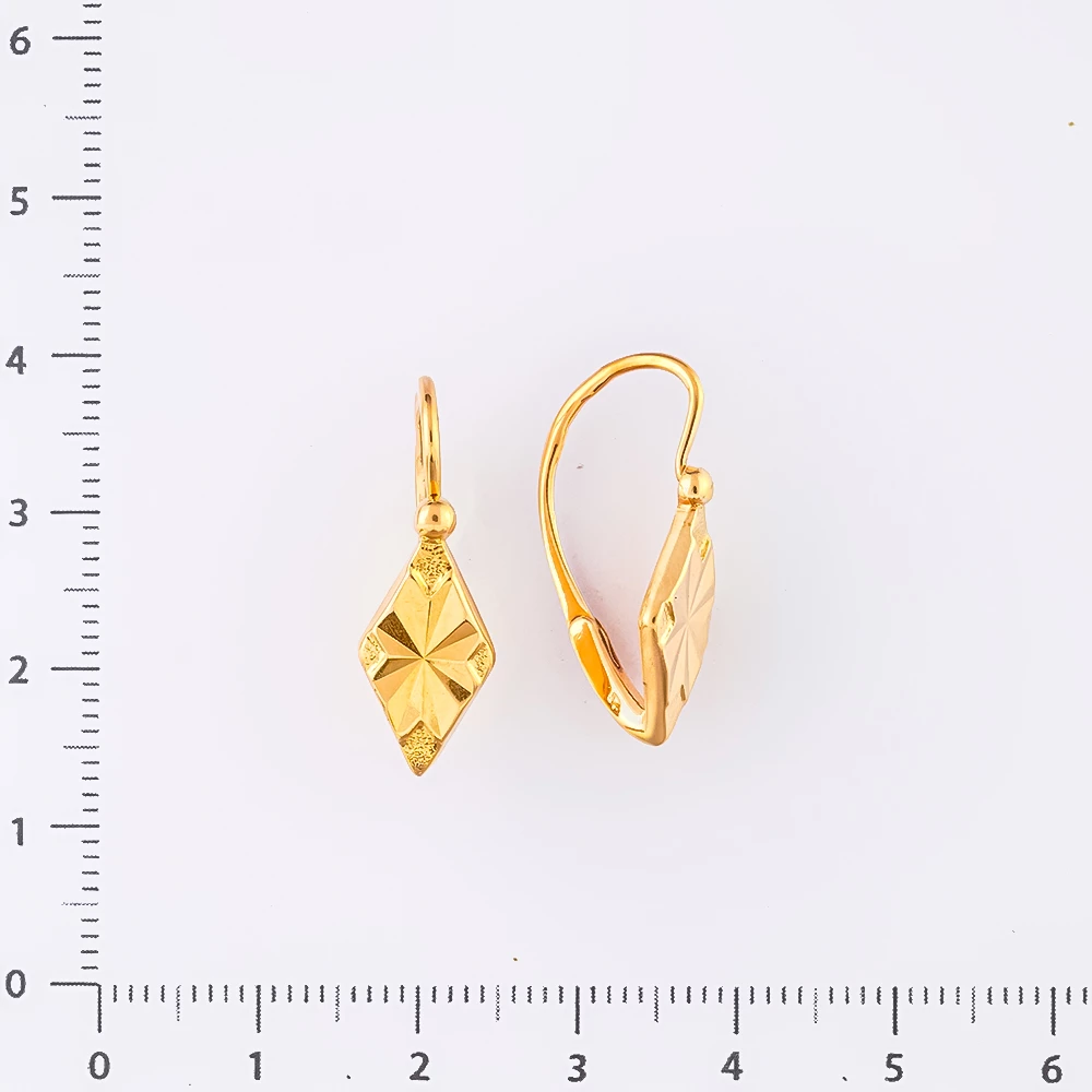 Серьги из красного золота 583 пробы