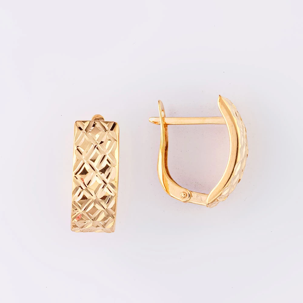 Серьги из красного золота 585 пробы