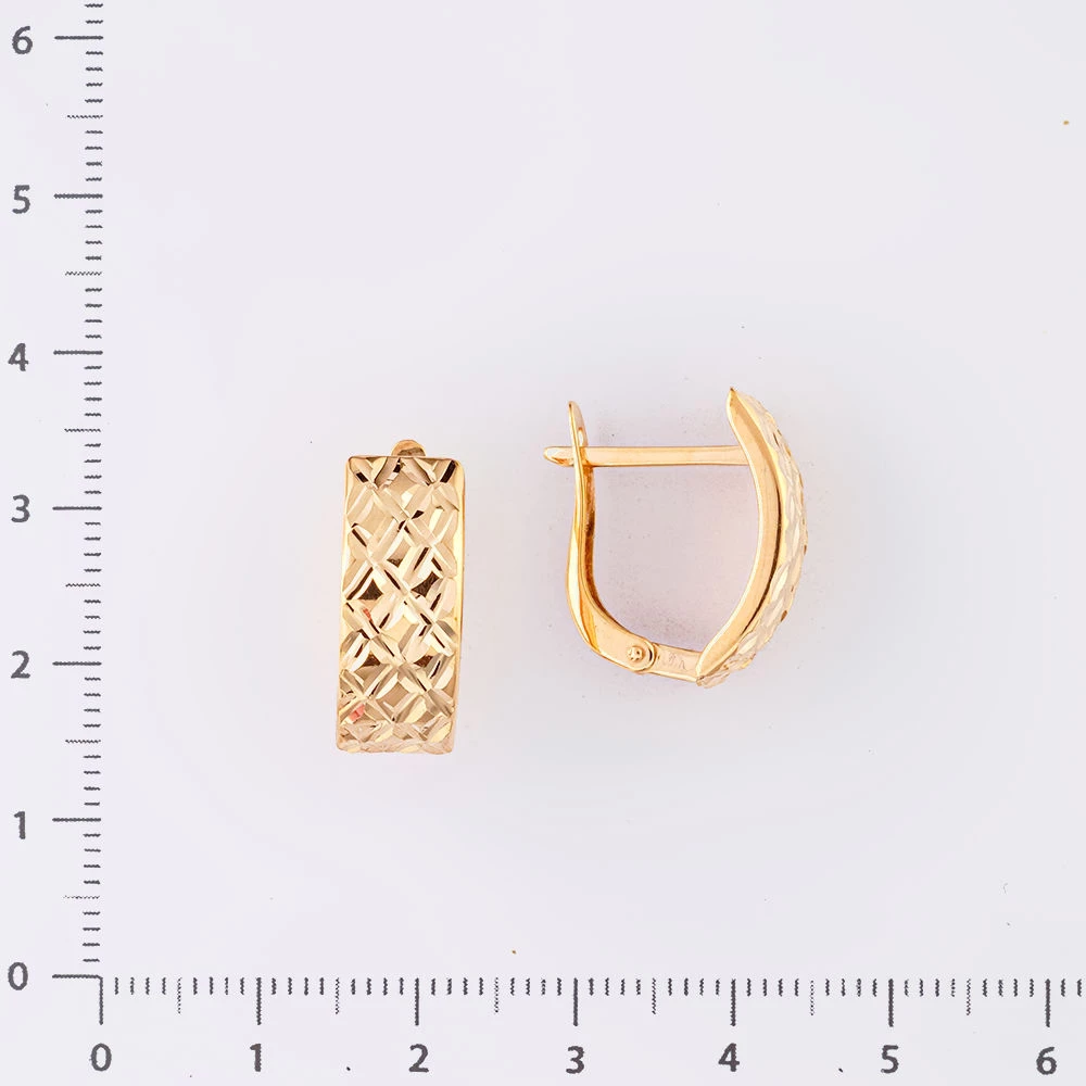 Серьги из красного золота 585 пробы