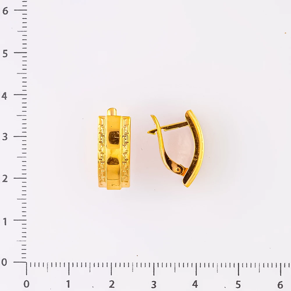 Серьги из желтого золота 585 пробы