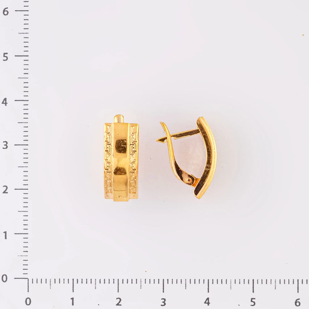 Серьги из желтого золота 585 пробы