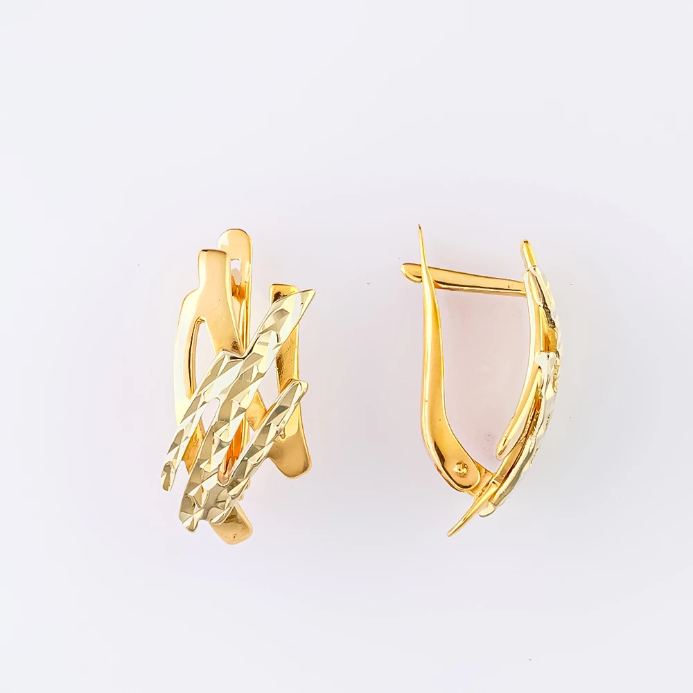 Серьги из красного золота 585 пробы