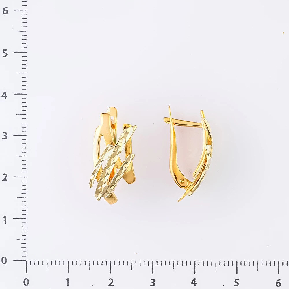 Серьги из красного золота 585 пробы