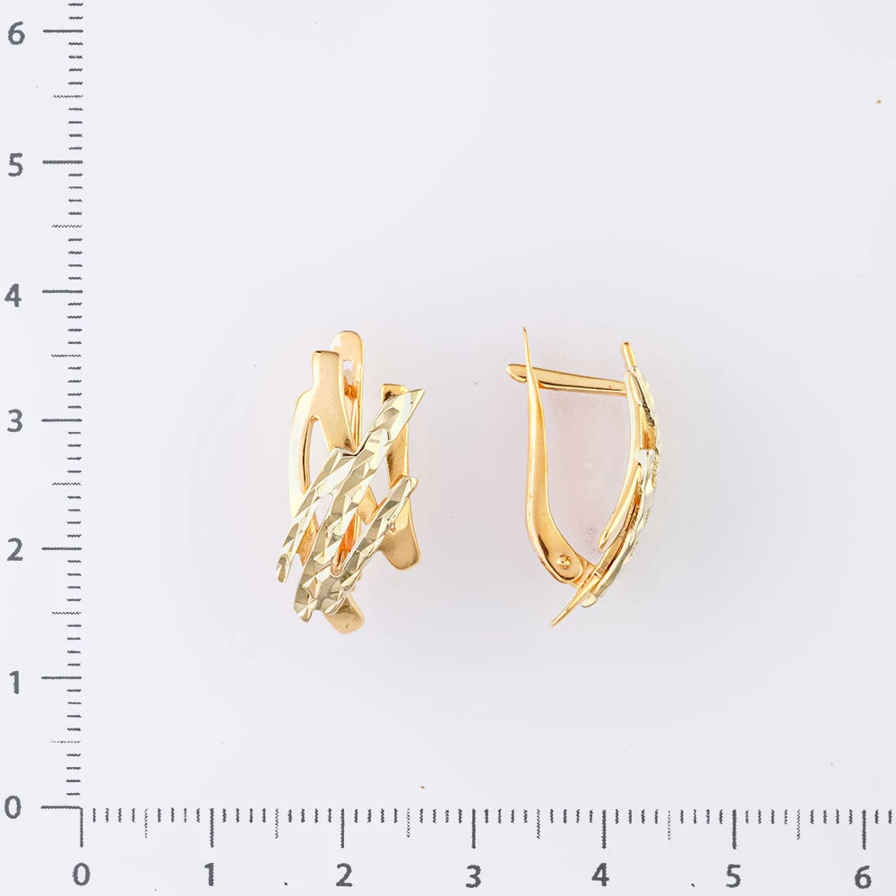 Серьги из красного золота 585 пробы