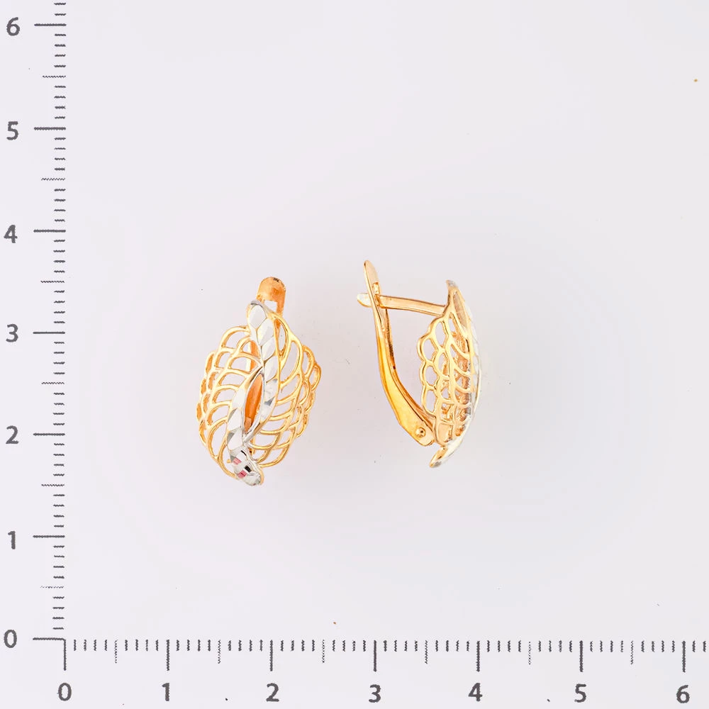 Серьги из красного золота 585 пробы