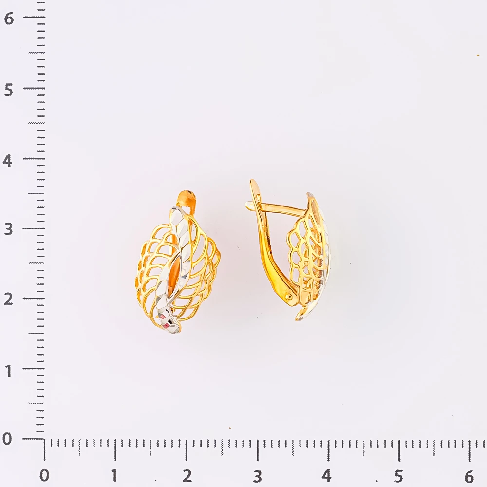 Серьги из красного золота 585 пробы