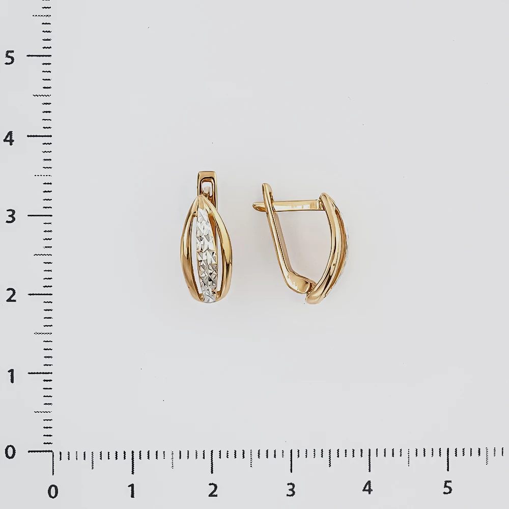 Серьги из красного золота 585 пробы