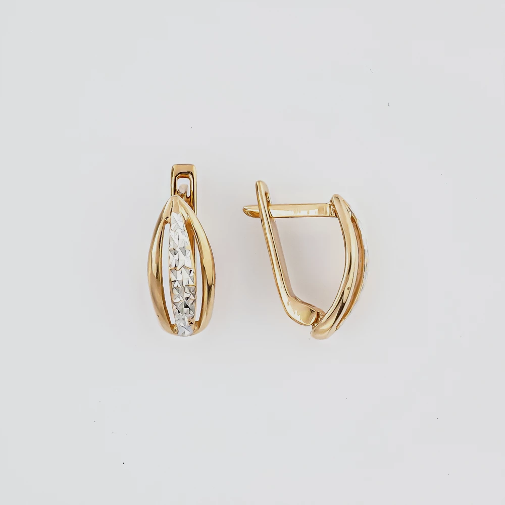 Серьги из красного золота 585 пробы