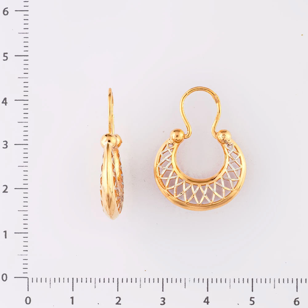 Серьги из красного золота 585 пробы