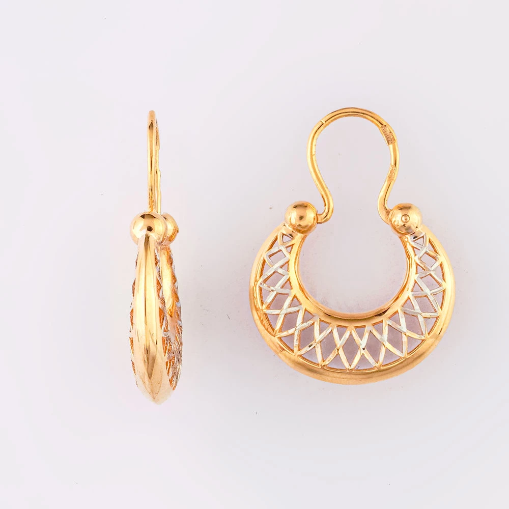 Серьги из красного золота 585 пробы