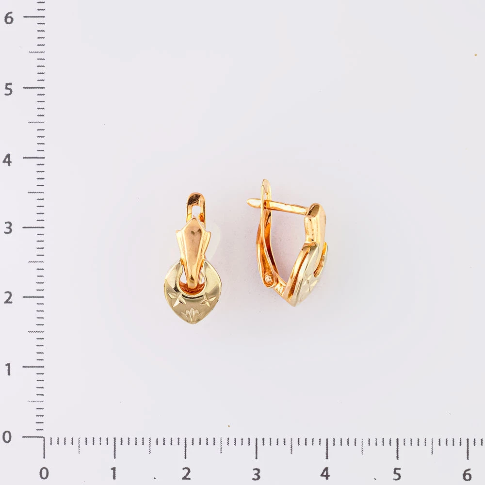 Серьги из красного золота 585 пробы