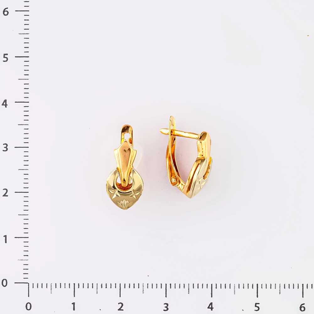 Серьги из красного золота 585 пробы