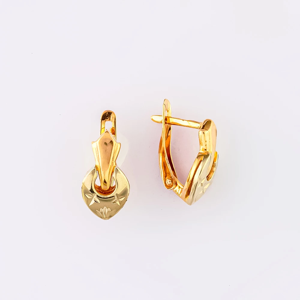 Серьги из красного золота 585 пробы