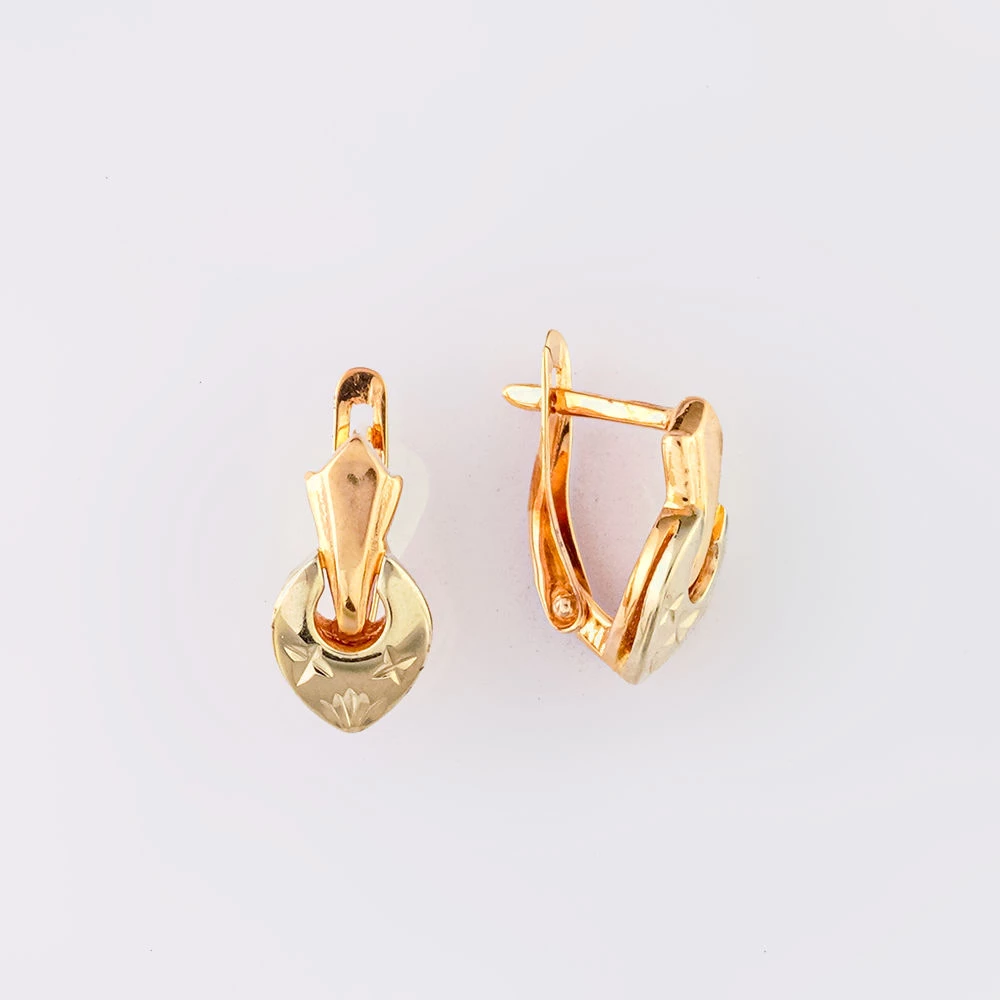 Серьги из красного золота 585 пробы
