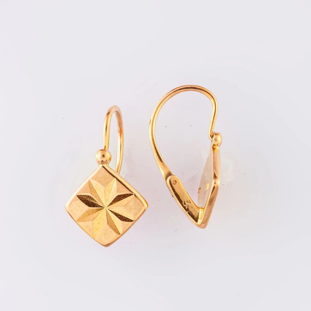 Серьги из красного золота 583 пробы