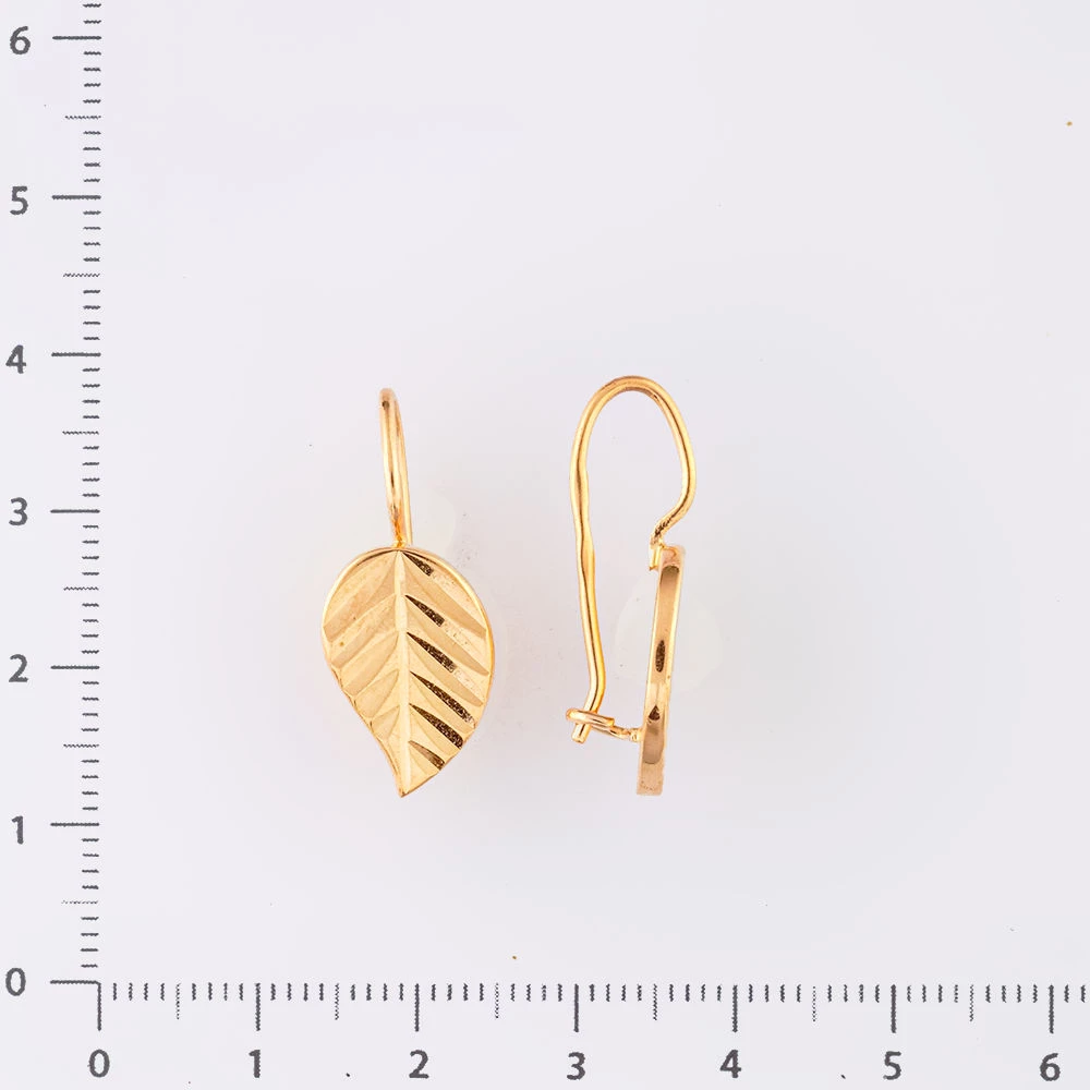 Серьги из красного золота 583 пробы