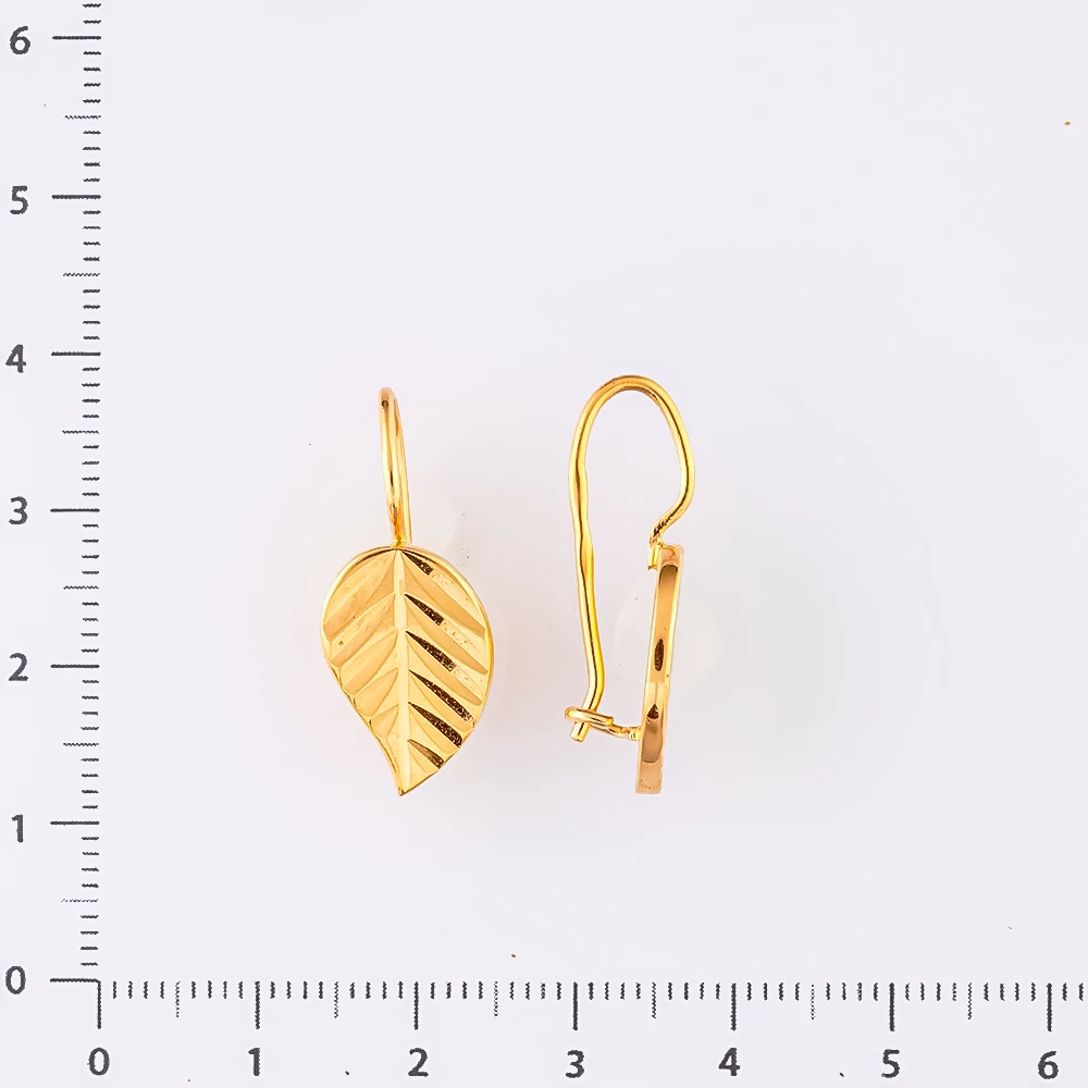 Серьги из красного золота 583 пробы