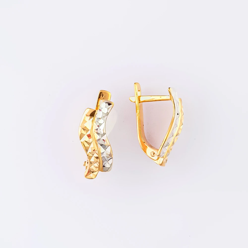 Серьги из красного золота 585 пробы