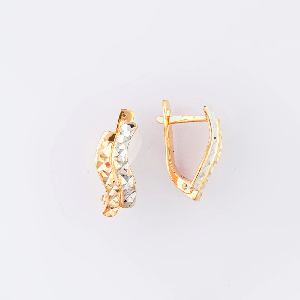 Серьги из красного золота 585 пробы