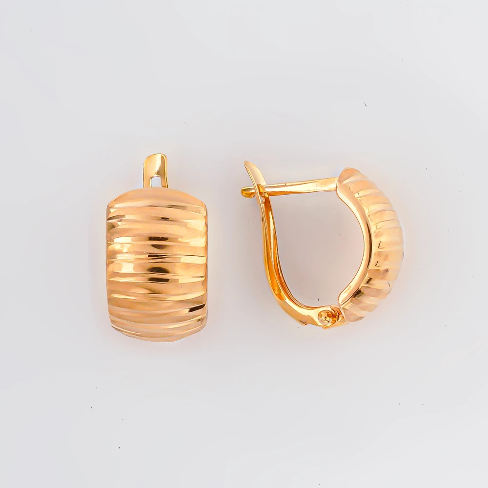 Серьги из красного золота 585 пробы