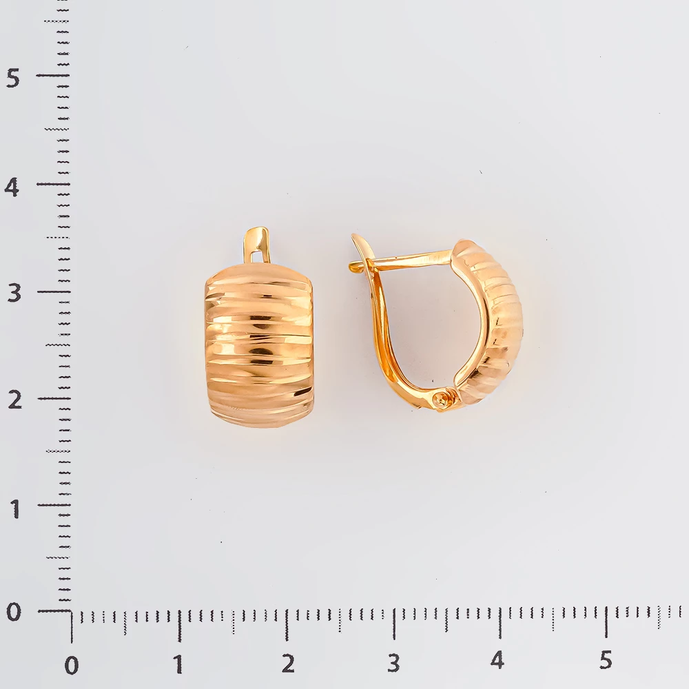 Серьги из красного золота 585 пробы