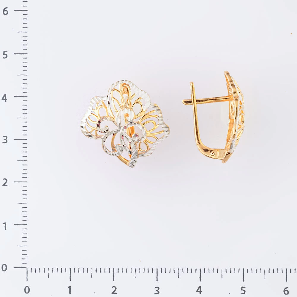 Серьги из красного золота 585 пробы