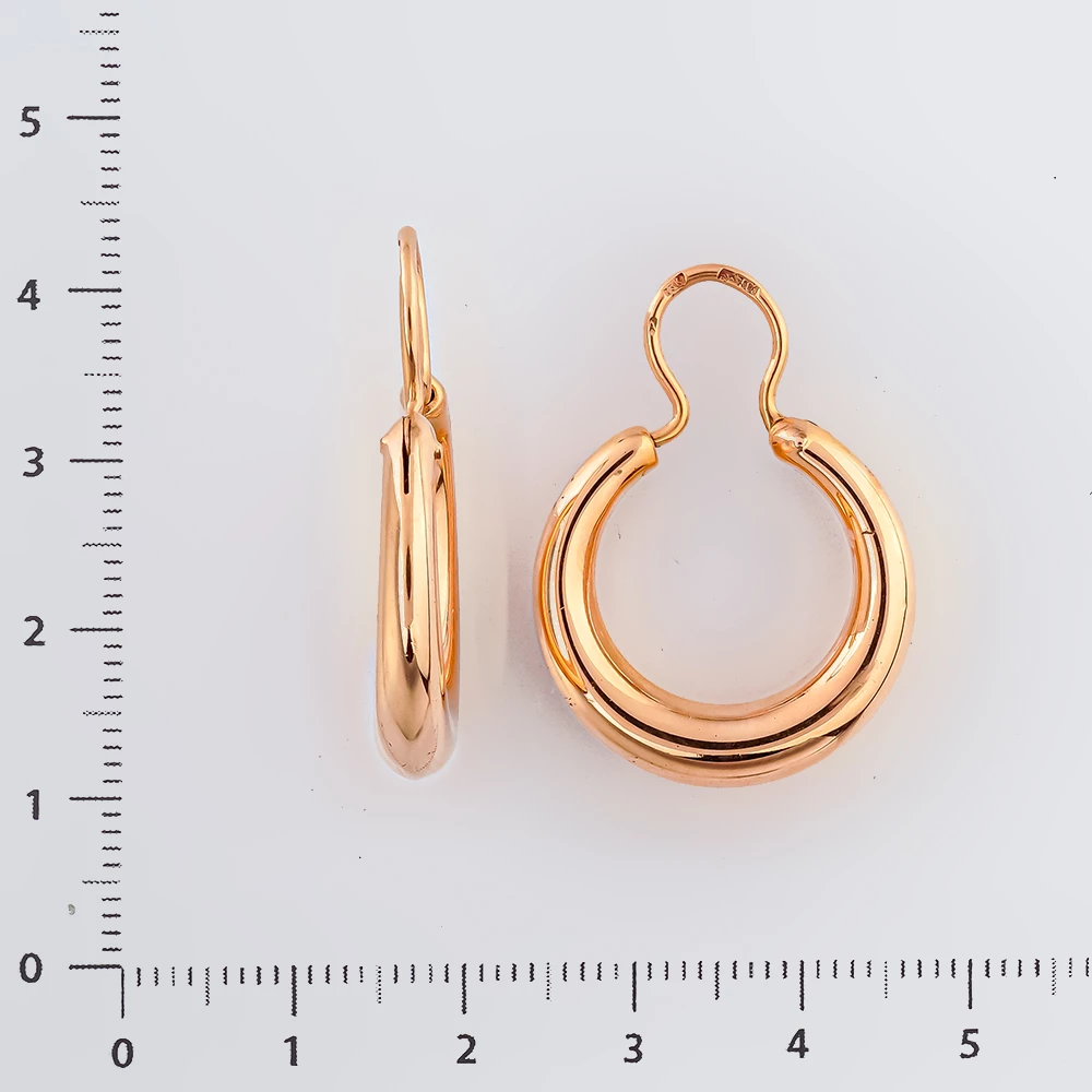 Серьги из красного золота 583 пробы