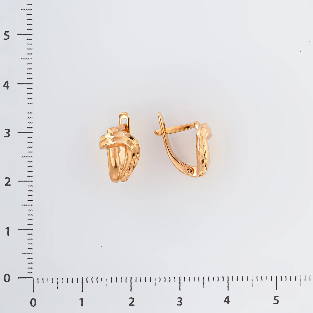 Серьги из красного золота 585 пробы