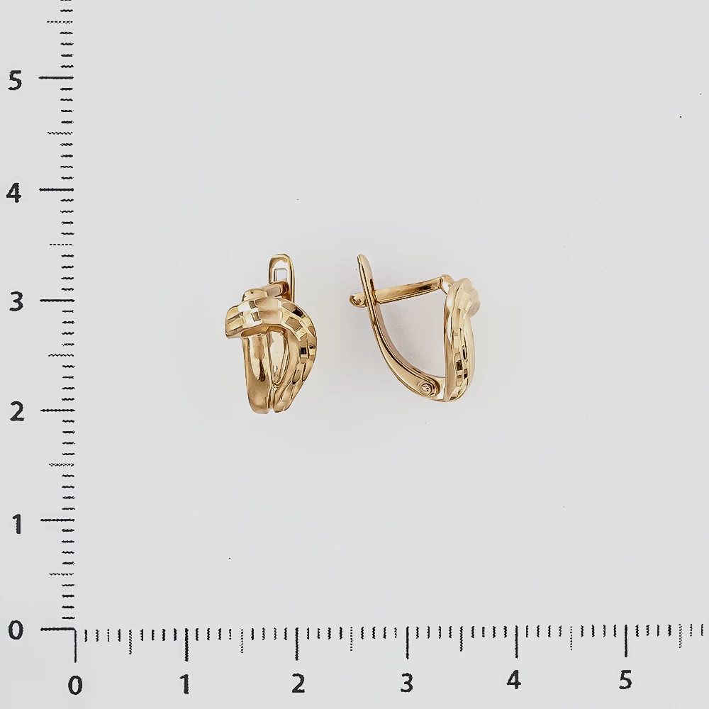 Серьги из красного золота 585 пробы