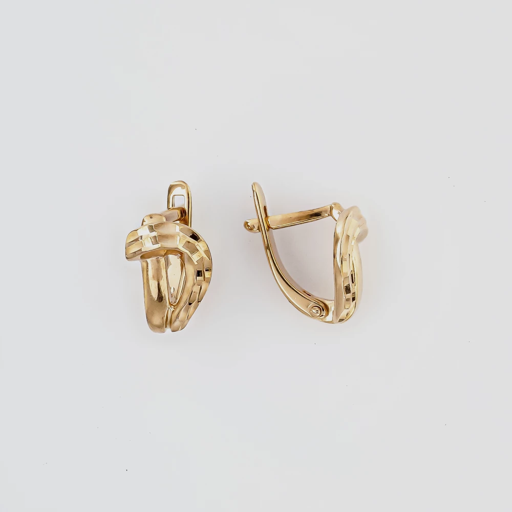 Серьги из красного золота 585 пробы