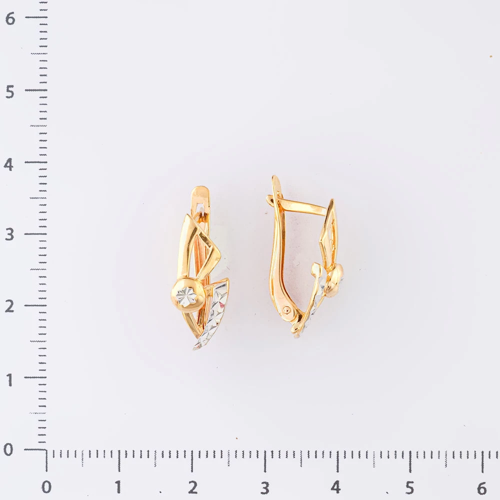 Серьги из красного золота 585 пробы