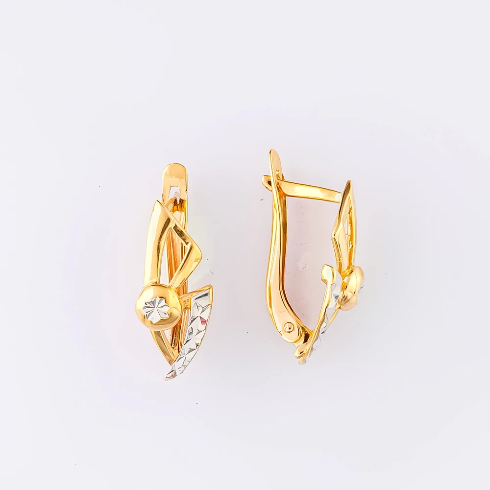 Серьги из красного золота 585 пробы